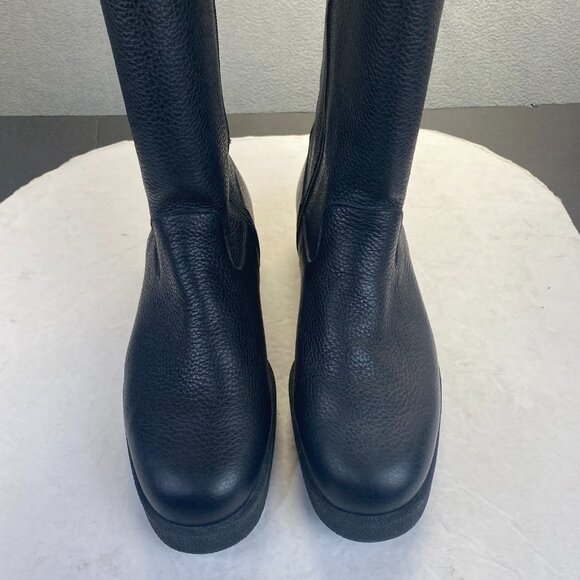Arche Ln Knee High Black Leather Zip Up Size 39 Womens Outdoor Riding Boots - Picture 7 of 11